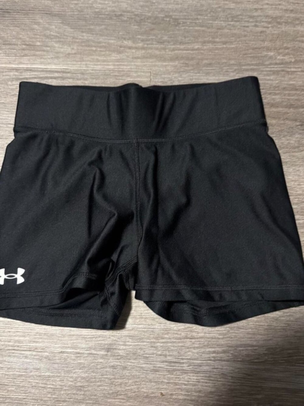 Under Armour Women’s Black HeatGear Compression Spandex Shorts Size small